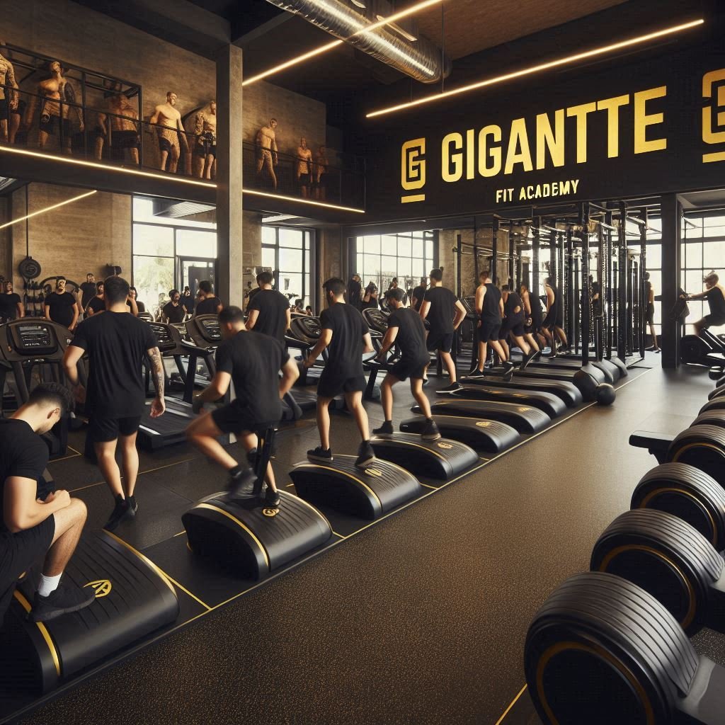 Gigante-Fit-Academy-interior-with-students-training-using-black-and-gold-colors-1 Investimento em Franquias da Gigante Fit Academy: Oportunidade de Crescimento no Setor Fitness