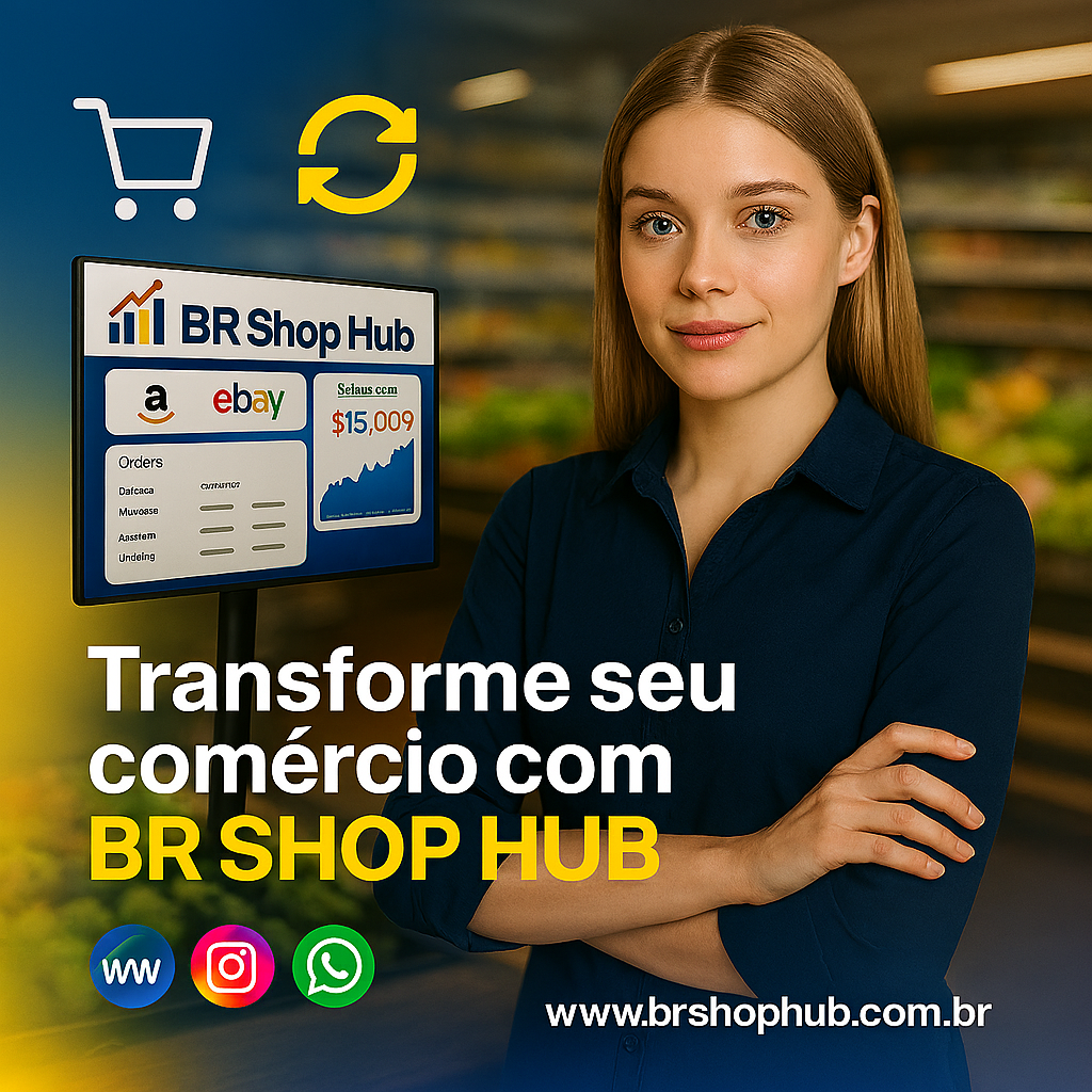 Venda Online sem Complicação
Com o BR Shop Hub , sua loja virtual fica pronta em minutos e integrada ao WhatsApp, Facebook e Instagram — o jeito mais fácil de vender para seu cliente hoje! Planos a partir de R$47/mês.
